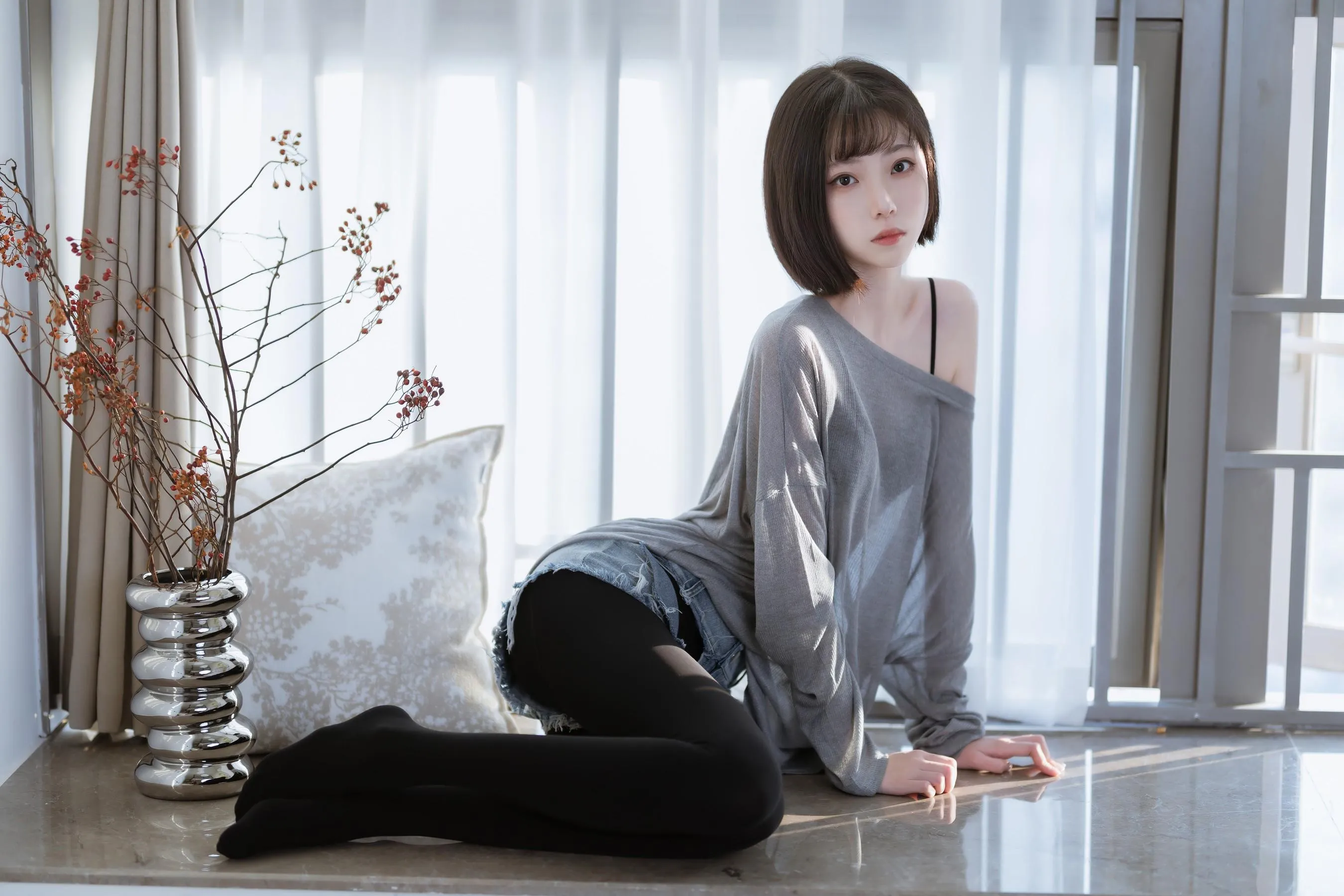 许岚LAN – NO.27 半透毛衣 [41P]插图1